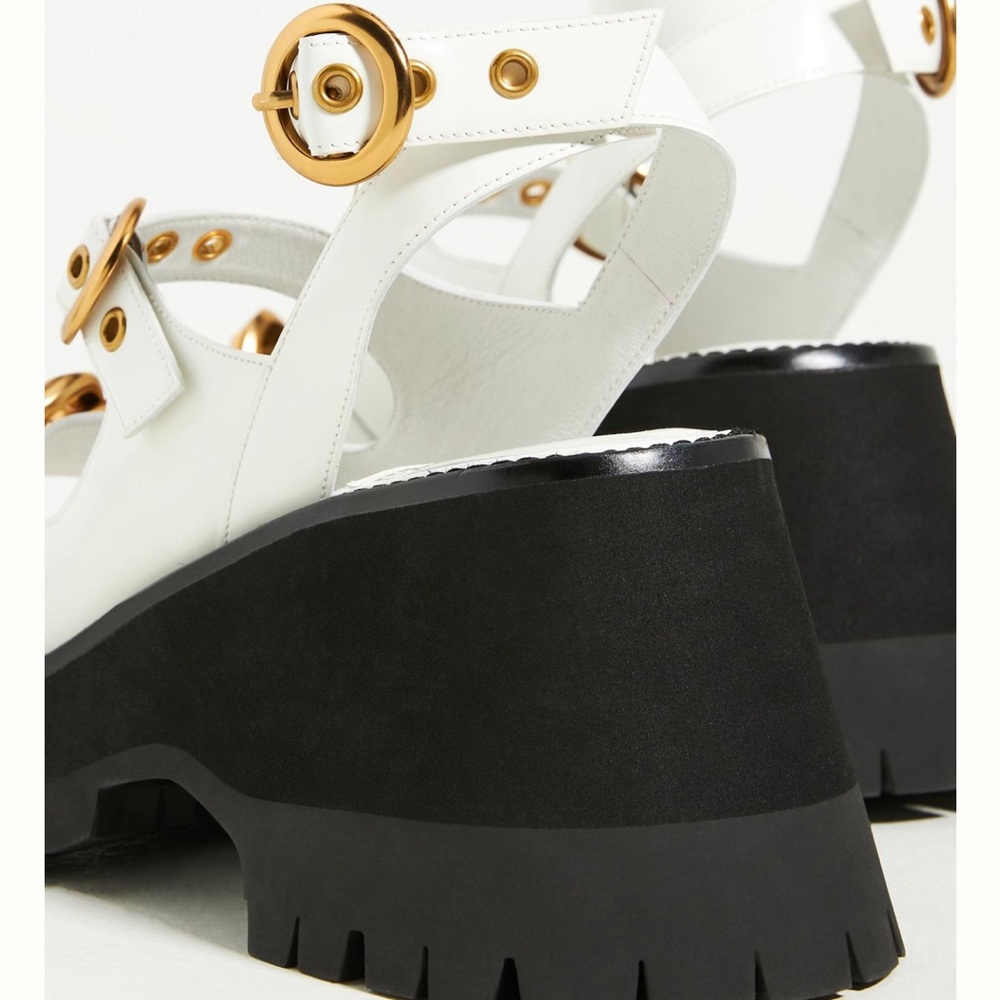 Jeffrey Campbell Crunched Sandals- size 8- in great used condition - Picture 4 of 15